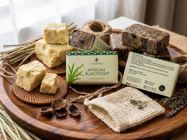 African Blacksoap Scented With Lemongrass (Bar)